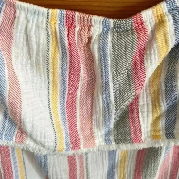 Allison Joy Evereve Striped Linen Top Size S - Picture 5 of 6